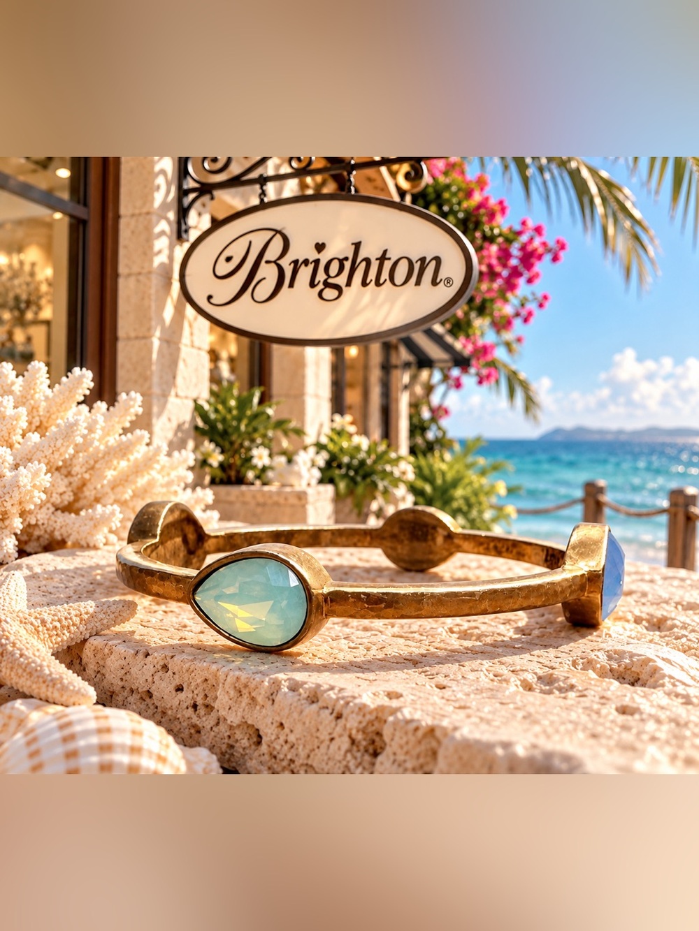 Brighton Collectibles Mercury Bangle Versailles Collection Brushed Gold